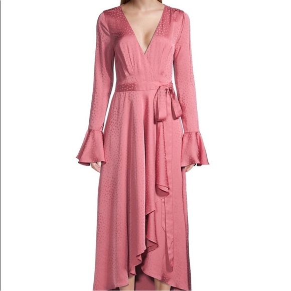 Fame and Partners Women's The Maude Wrap Dress - Lily Pink size 6 new - Picture 1 of 12